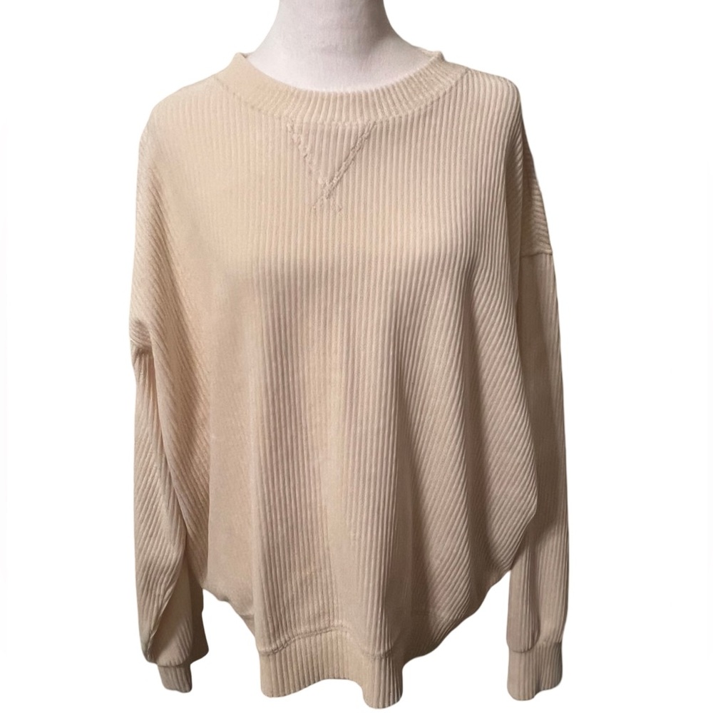 H&M NWOT Over size fit corduroy sweater size L